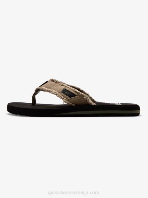 Quiksilver PJ4H1292 moški zelena/črna/rjava sandali monkey abyss