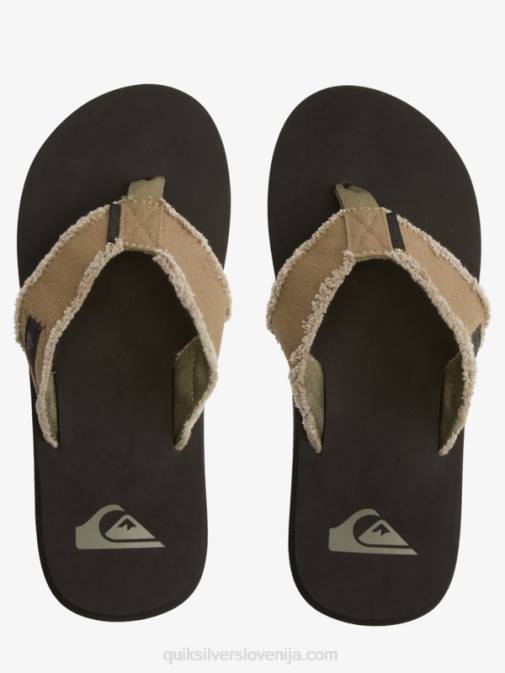 Quiksilver PJ4H1292 moški zelena/črna/rjava sandali monkey abyss