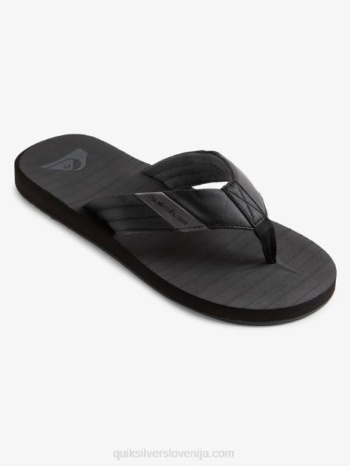 Quiksilver PJ4H1296 moški črna/siva carver tropics sandali