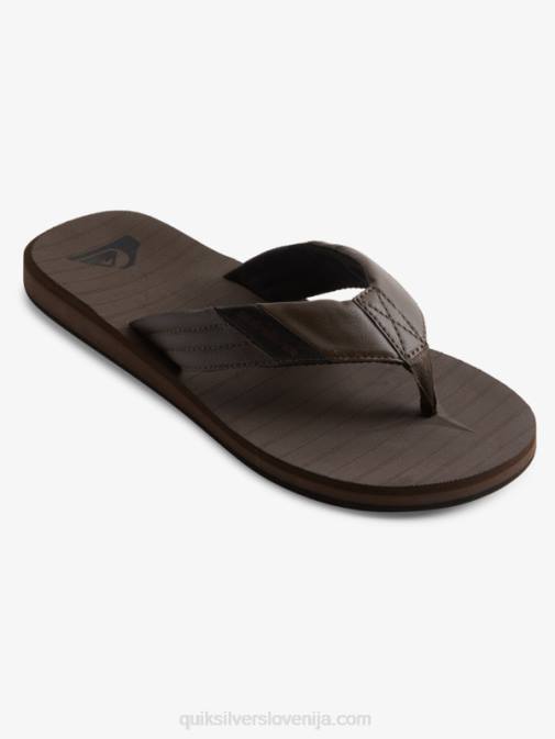Quiksilver PJ4H1297 moški rjava/črna carver tropics sandali