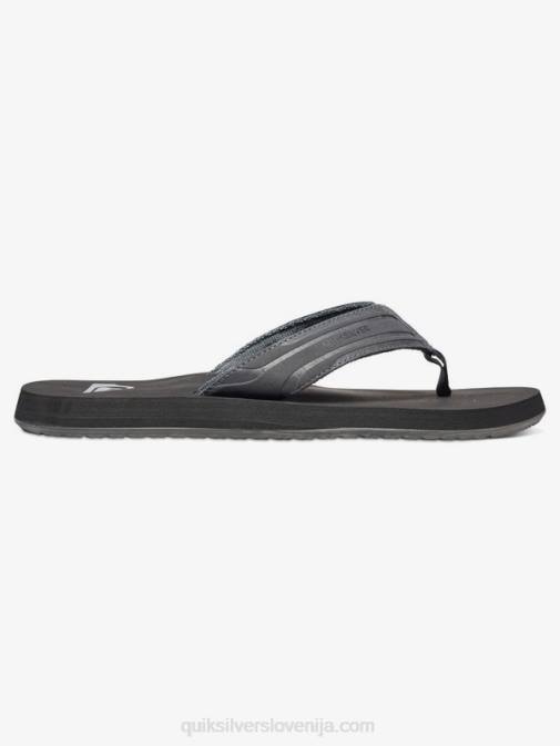 Quiksilver PJ4H1645 moški siva/črna sandali z opičjim ključem