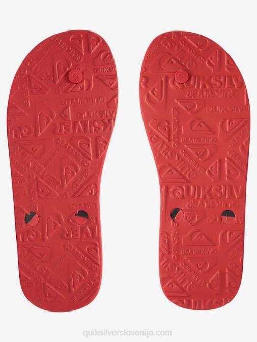 Quiksilver PJ4H1649 moški črna/rdeča/zelena japonke haleiwa