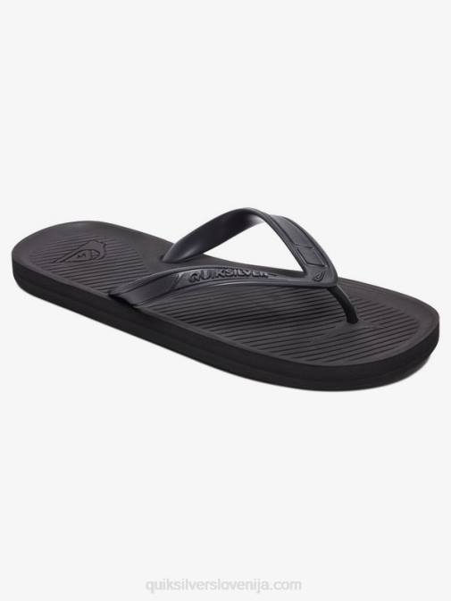 Quiksilver PJ4H1650 moški trdna črna japonke haleiwa