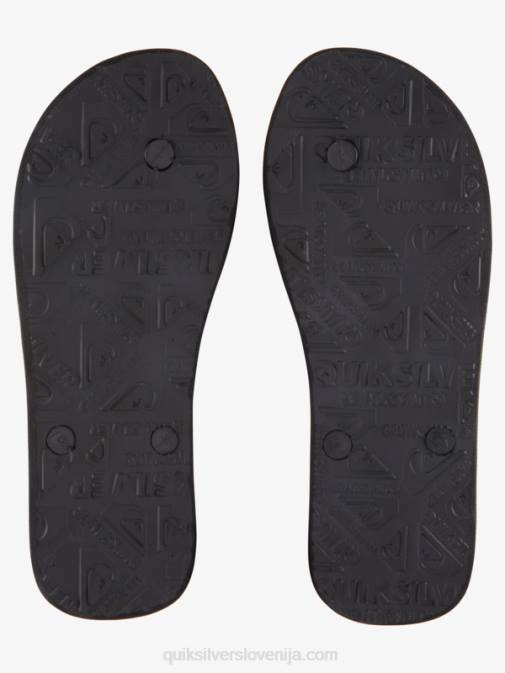 Quiksilver PJ4H1776 moški črna/zelena japonke molokai acid drop