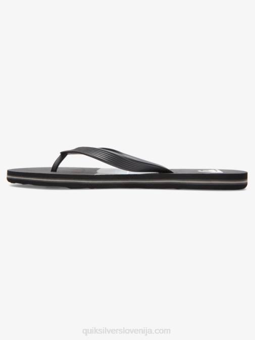 Quiksilver PJ4H1788 moški črna/siva natikači iz smole molokai