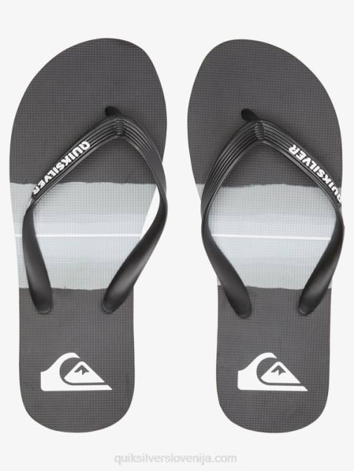 Quiksilver PJ4H1788 moški črna/siva natikači iz smole molokai