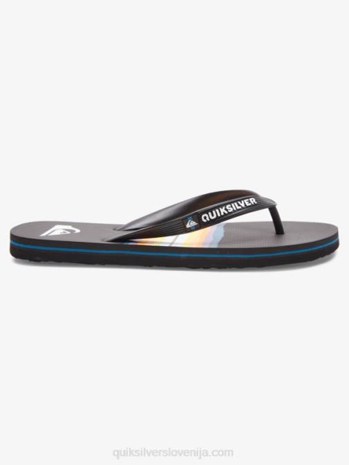 Quiksilver PJ4H1791 moški Črna natikači iz smole molokai