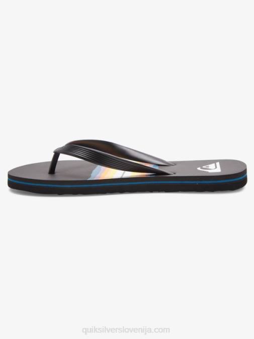 Quiksilver PJ4H1791 moški Črna natikači iz smole molokai