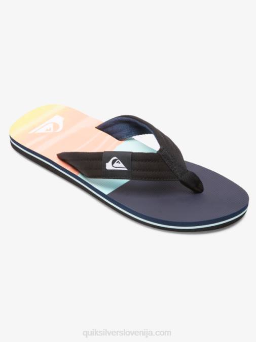 Quiksilver PJ4H1832 moški črna/modra Molokai layback sandali