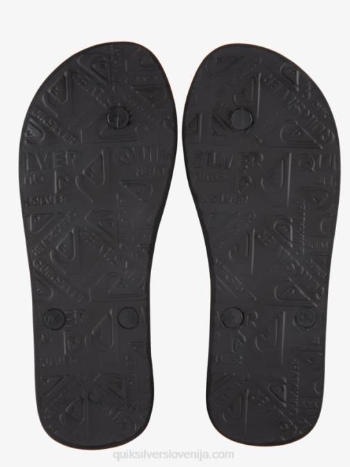 Quiksilver PJ4H1858 moški črna/zelena molokai pet-o natikači