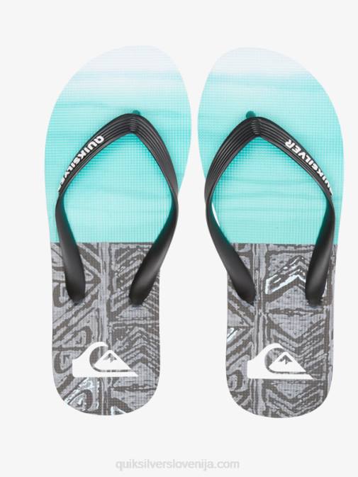 Quiksilver PJ4H1859 moški črna/modra molokai pet-o natikači