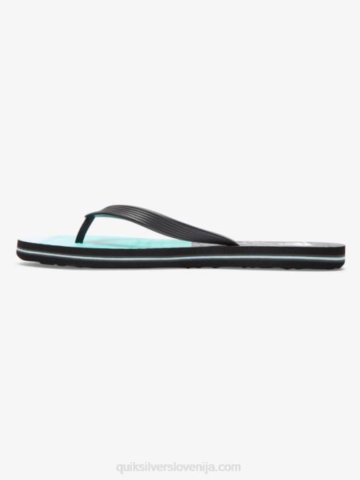 Quiksilver PJ4H1859 moški črna/modra molokai pet-o natikači