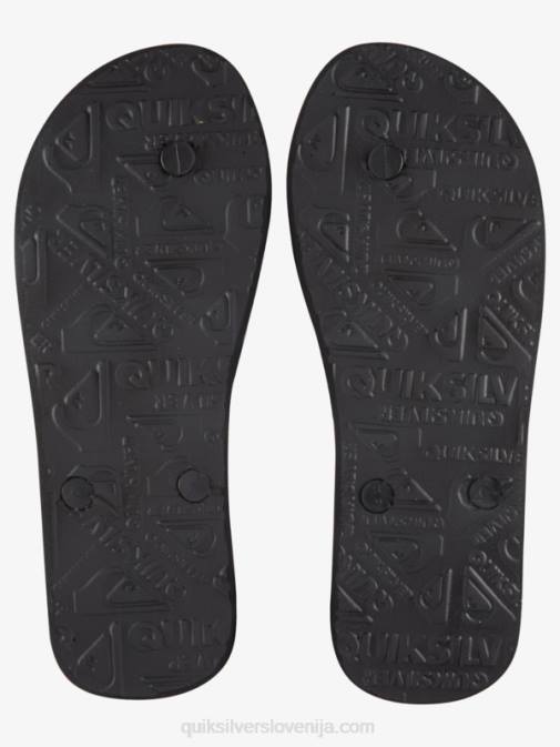 Quiksilver PJ4H1859 moški črna/modra molokai pet-o natikači