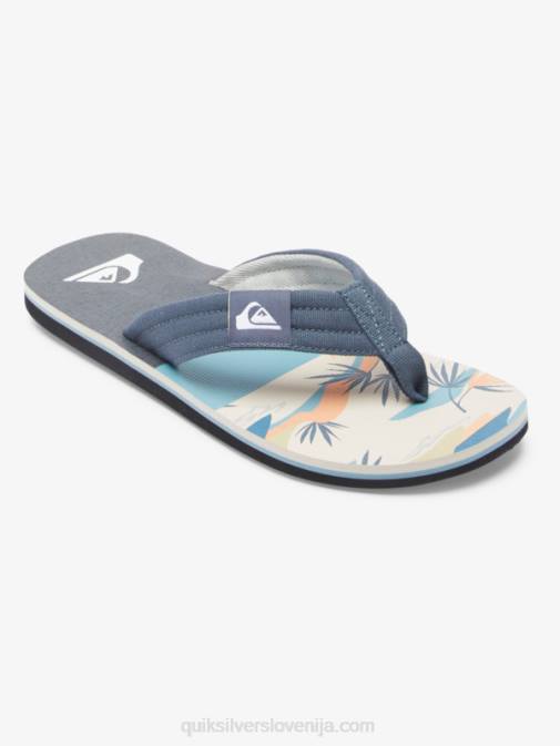 Quiksilver PJ4H494 moški sivo/belo Molokai layback sandali
