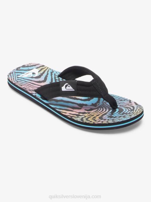 Quiksilver PJ4H495 moški črna/roza/modra Molokai layback sandali