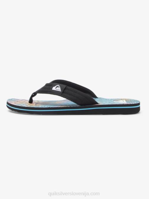 Quiksilver PJ4H495 moški črna/roza/modra Molokai layback sandali