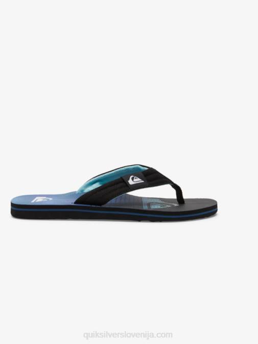 Quiksilver PJ4H496 moški črna/zelena/modra Molokai layback sandali