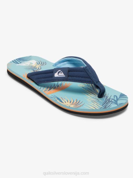 Quiksilver PJ4H498 moški modra/črna/rumena Molokai layback sandali