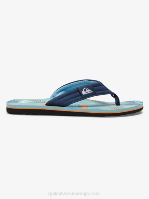 Quiksilver PJ4H498 moški modra/črna/rumena Molokai layback sandali