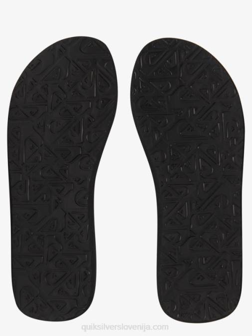 Quiksilver PJ4H499 moški črna/zelena/siva Molokai layback sandali