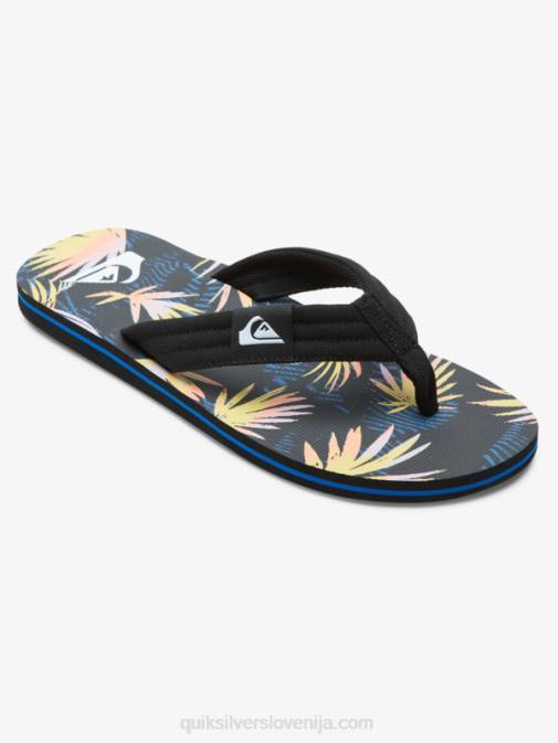 Quiksilver PJ4H501 moški črna/modra/roza Molokai layback sandali