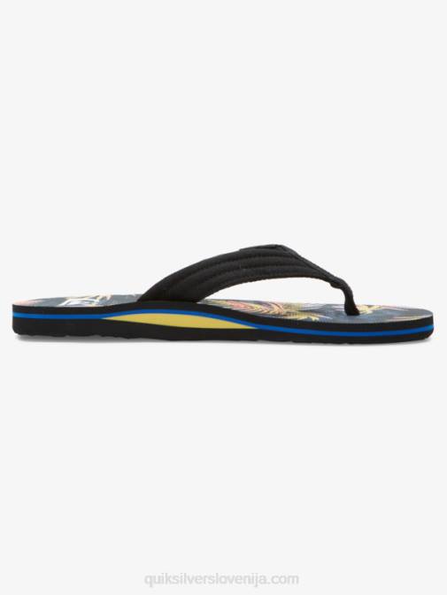 Quiksilver PJ4H501 moški črna/modra/roza Molokai layback sandali