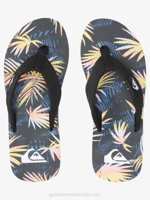 Quiksilver PJ4H501 moški črna/modra/roza Molokai layback sandali
