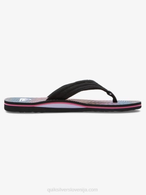 Quiksilver PJ4H502 moški črna/oranžna/siva Molokai layback sandali