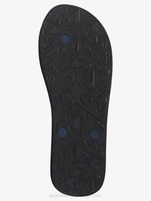 Quiksilver PJ4H515 moški črno/belo/modro molokai art natikači
