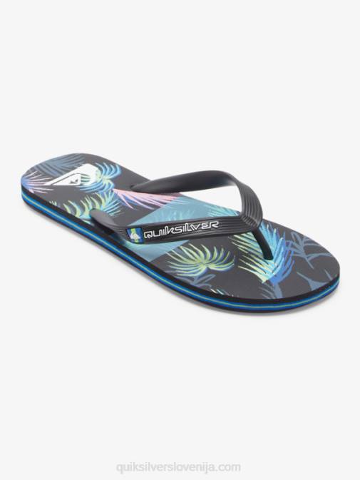Quiksilver PJ4H517 moški črna/modra molokai art natikači