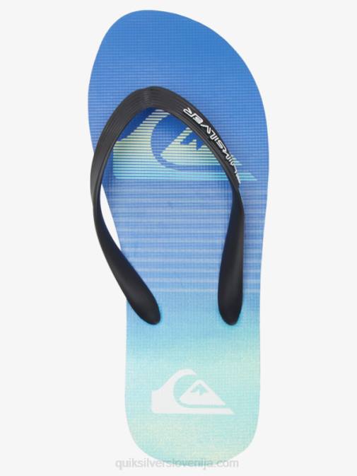 Quiksilver PJ4H518 moški črna/zelena/modra molokai art natikači