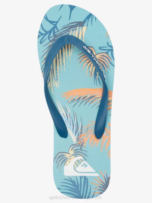 Quiksilver PJ4H519 moški modra/črna/rumena molokai art natikači