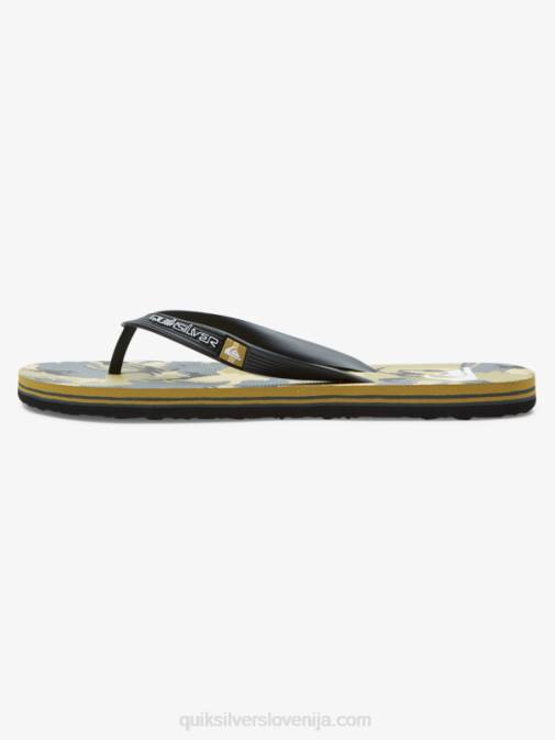 Quiksilver PJ4H522 moški črna/siva/rjava molokai art natikači