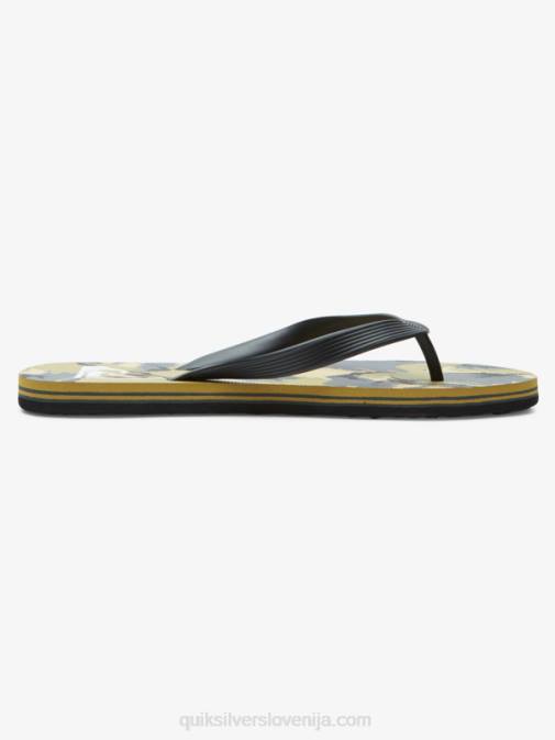 Quiksilver PJ4H522 moški črna/siva/rjava molokai art natikači