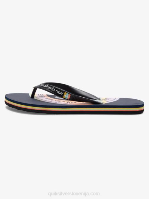 Quiksilver PJ4H523 moški modra/oranžna molokai art natikači