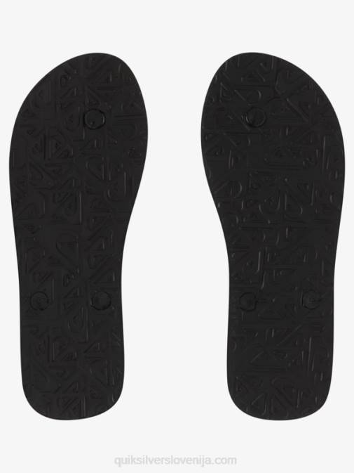 Quiksilver PJ4H568 moški črna/oranžna molokai panel japonke