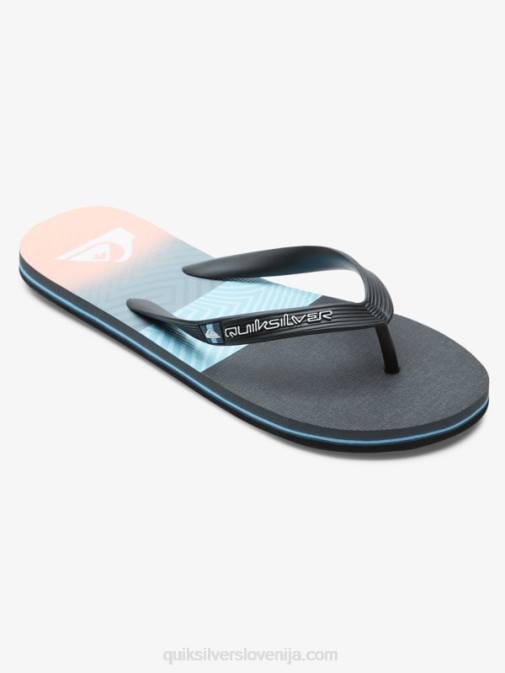 Quiksilver PJ4H571 moški modra/oranžna molokai panel japonke