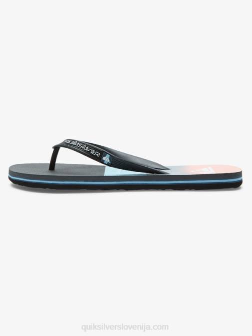 Quiksilver PJ4H571 moški modra/oranžna molokai panel japonke