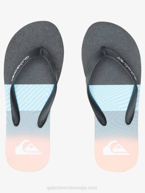 Quiksilver PJ4H571 moški modra/oranžna molokai panel japonke