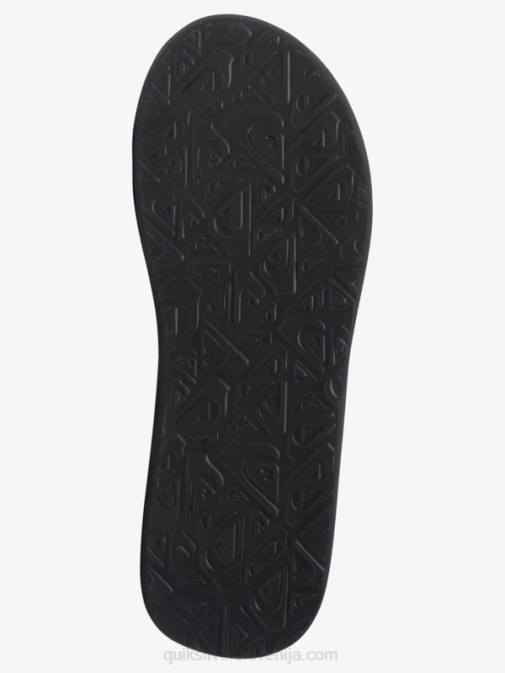 Quiksilver PJ4H612 moški črno/belo/modro sandali z rezbarskim potiskom