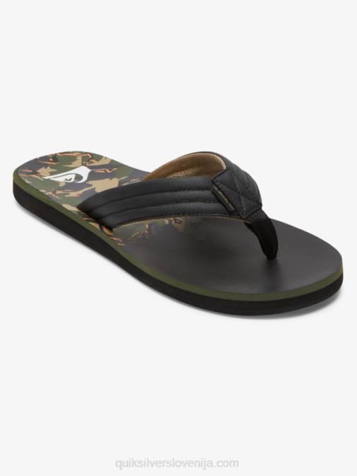 Quiksilver PJ4H613 moški zelena 1 sandali z rezbarskim potiskom