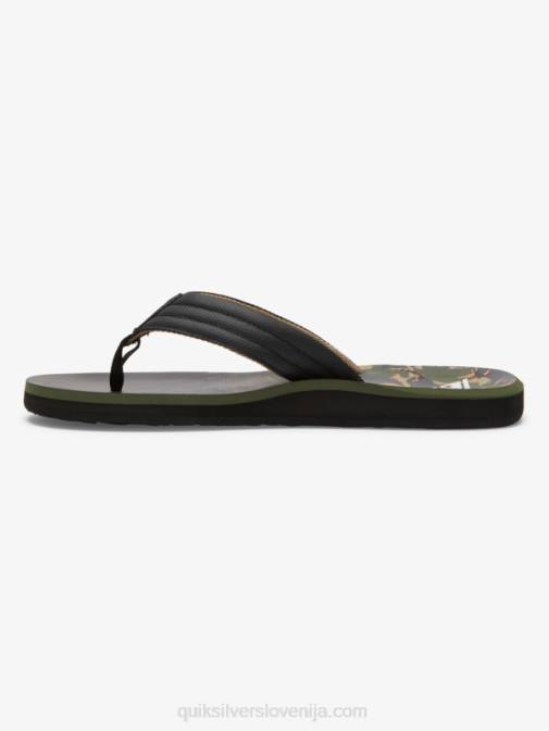 Quiksilver PJ4H613 moški zelena 1 sandali z rezbarskim potiskom