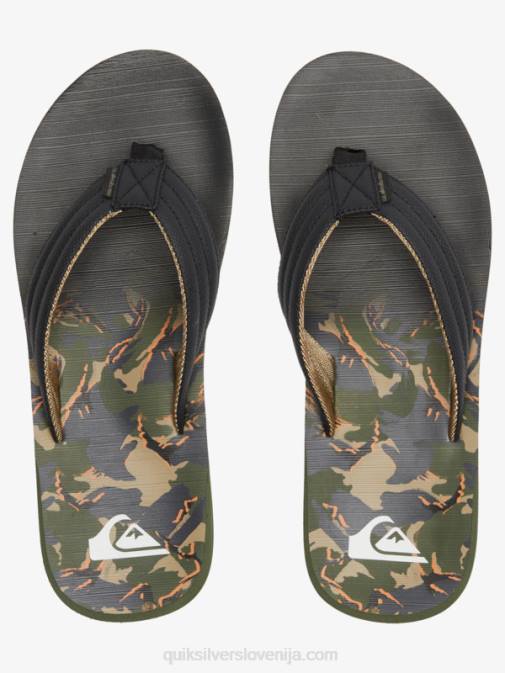 Quiksilver PJ4H613 moški zelena 1 sandali z rezbarskim potiskom