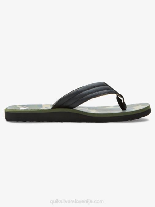 Quiksilver PJ4H614 moški črna/zelena/siva sandali z rezbarskim potiskom