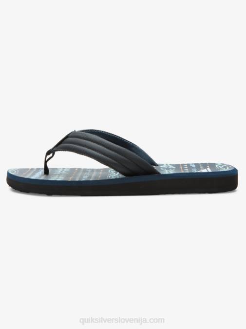Quiksilver PJ4H616 moški modra/črna sandali z rezbarskim potiskom