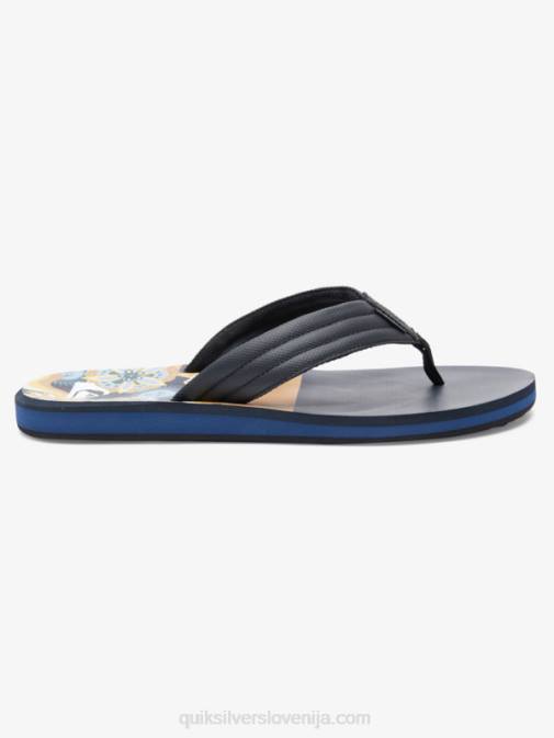 Quiksilver PJ4H617 moški rjava 1 sandali z rezbarskim potiskom