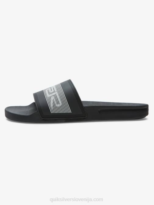 Quiksilver PJ4H683 moški Črna rivi drsni sandali slide wordmark