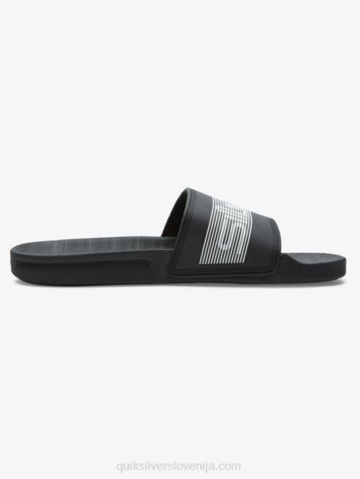 Quiksilver PJ4H683 moški Črna rivi drsni sandali slide wordmark