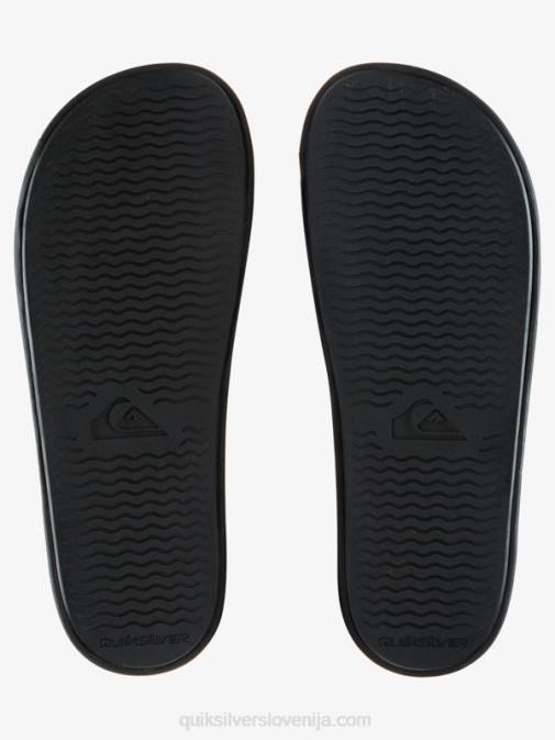 Quiksilver PJ4H683 moški Črna rivi drsni sandali slide wordmark