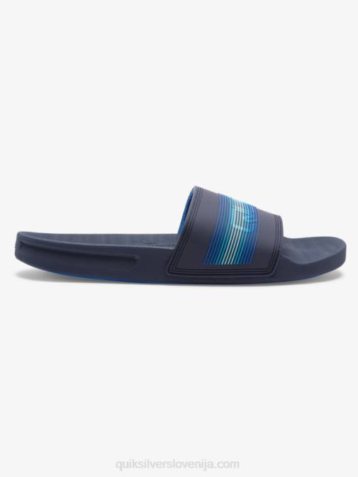 Quiksilver PJ4H684 moški modra 5 rivi drsni sandali slide wordmark